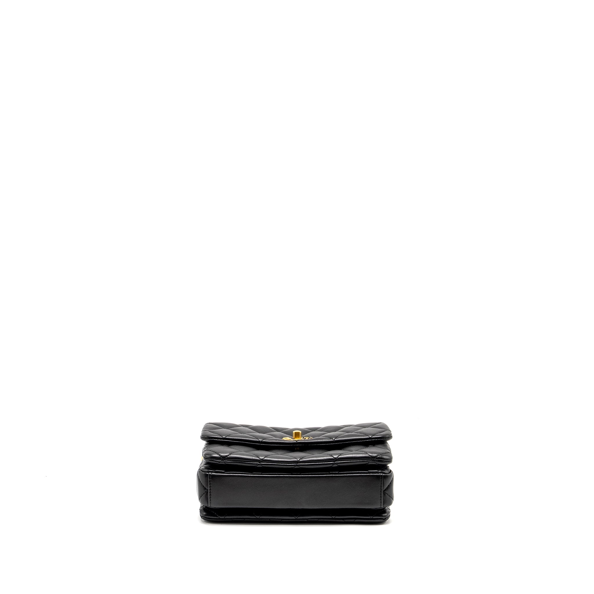 chanel-22a-button-on-chain-flap-bag-lambskin-black-ghw-microchip-copy
