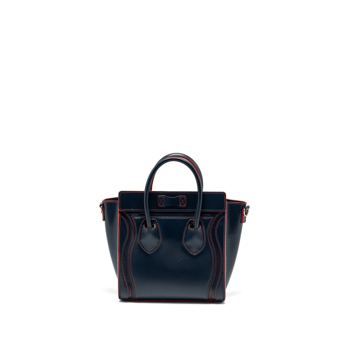 celine-nano-luggage-bag-calfskin-navy-red-shw