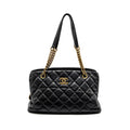 chanel-small-quilted-cc-crown-tote-bag-calfskin-black-brushed-ghw