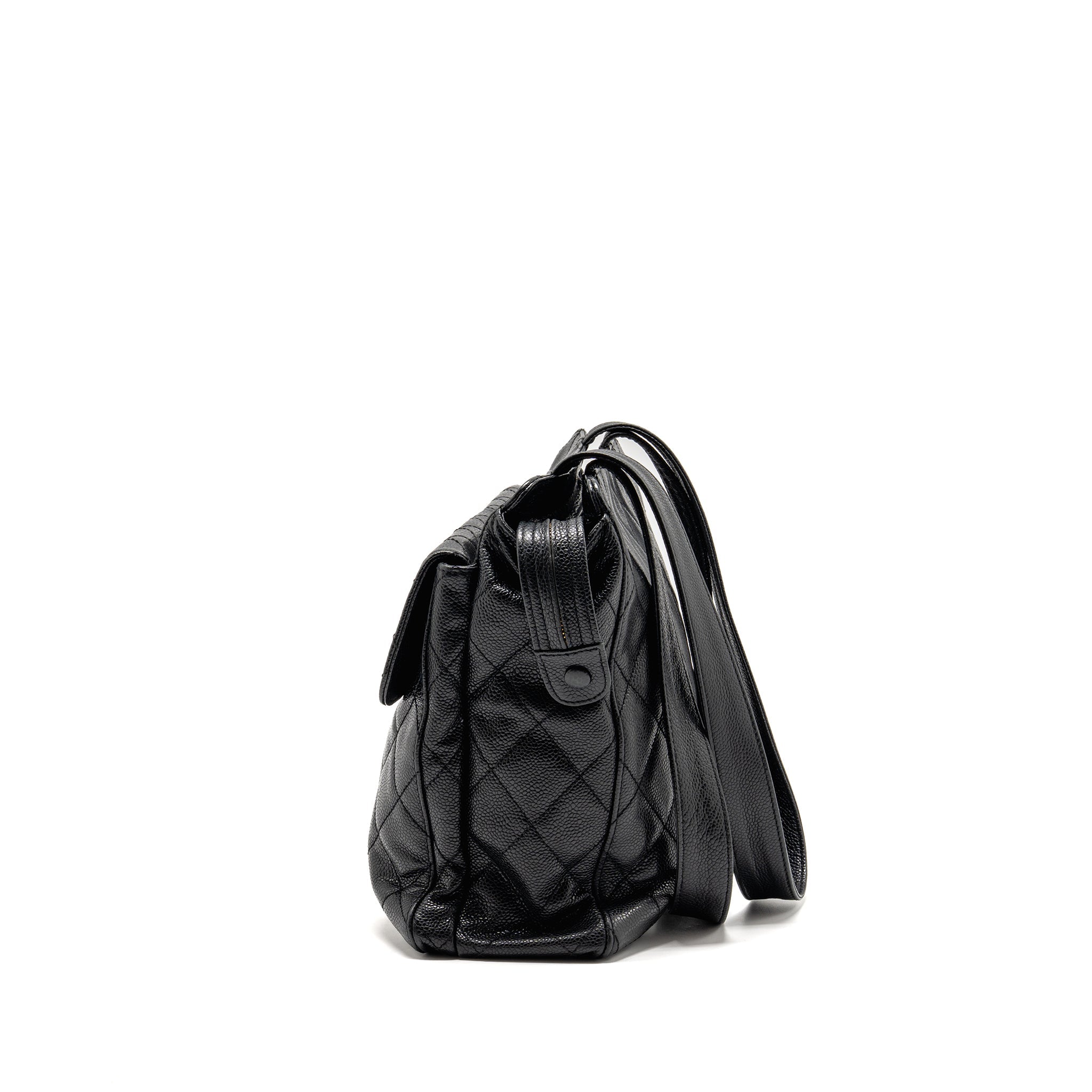 chanel-quiltede-zip-shoulder-bag-caviar-black-ghw