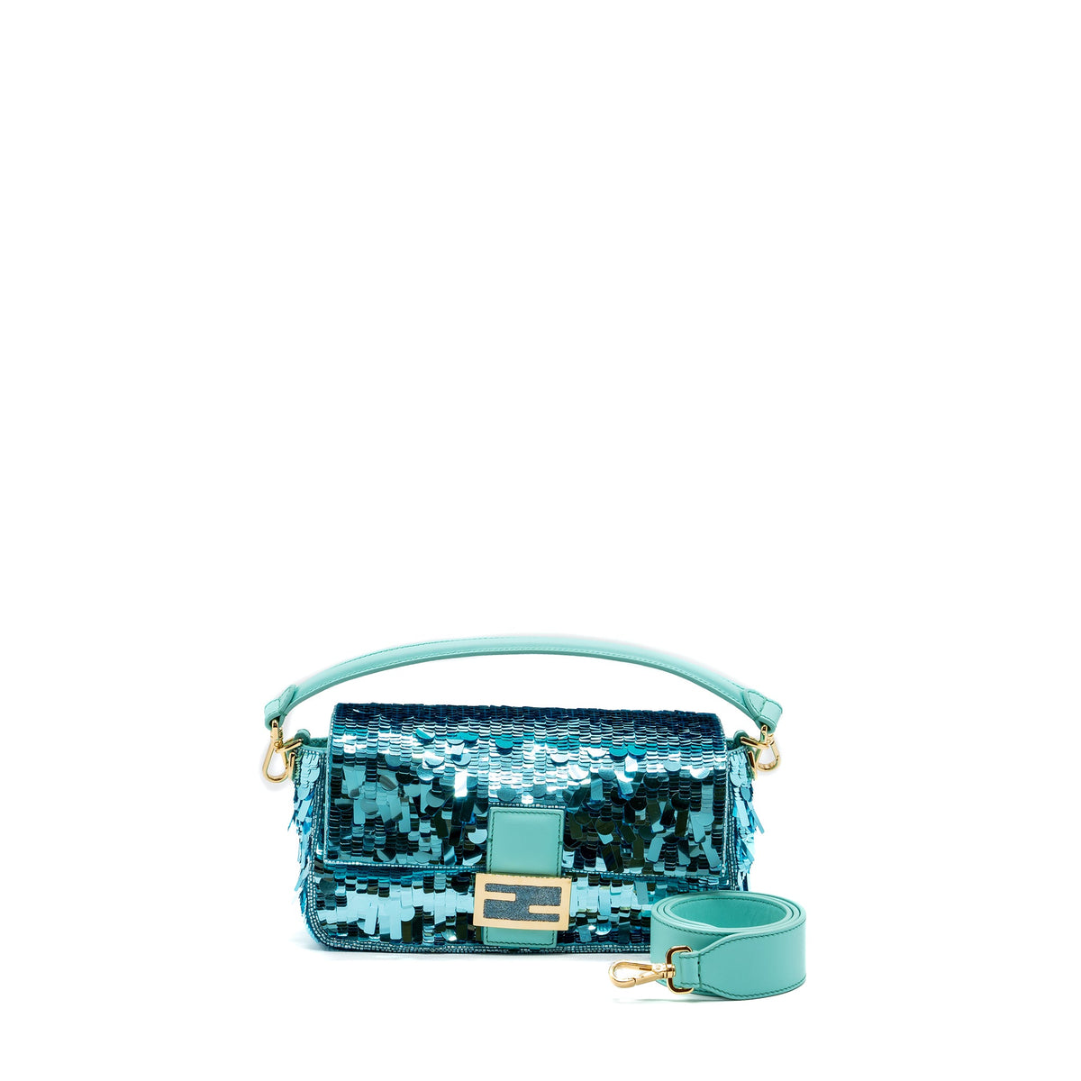 fendi-baguette-bag-sequin-leather-blue-ghw
