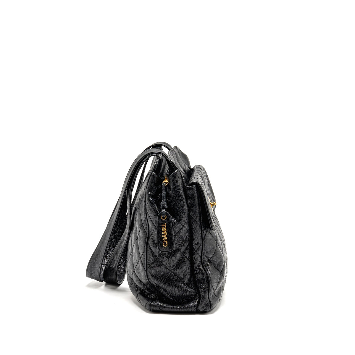 chanel-quiltede-zip-shoulder-bag-caviar-black-ghw