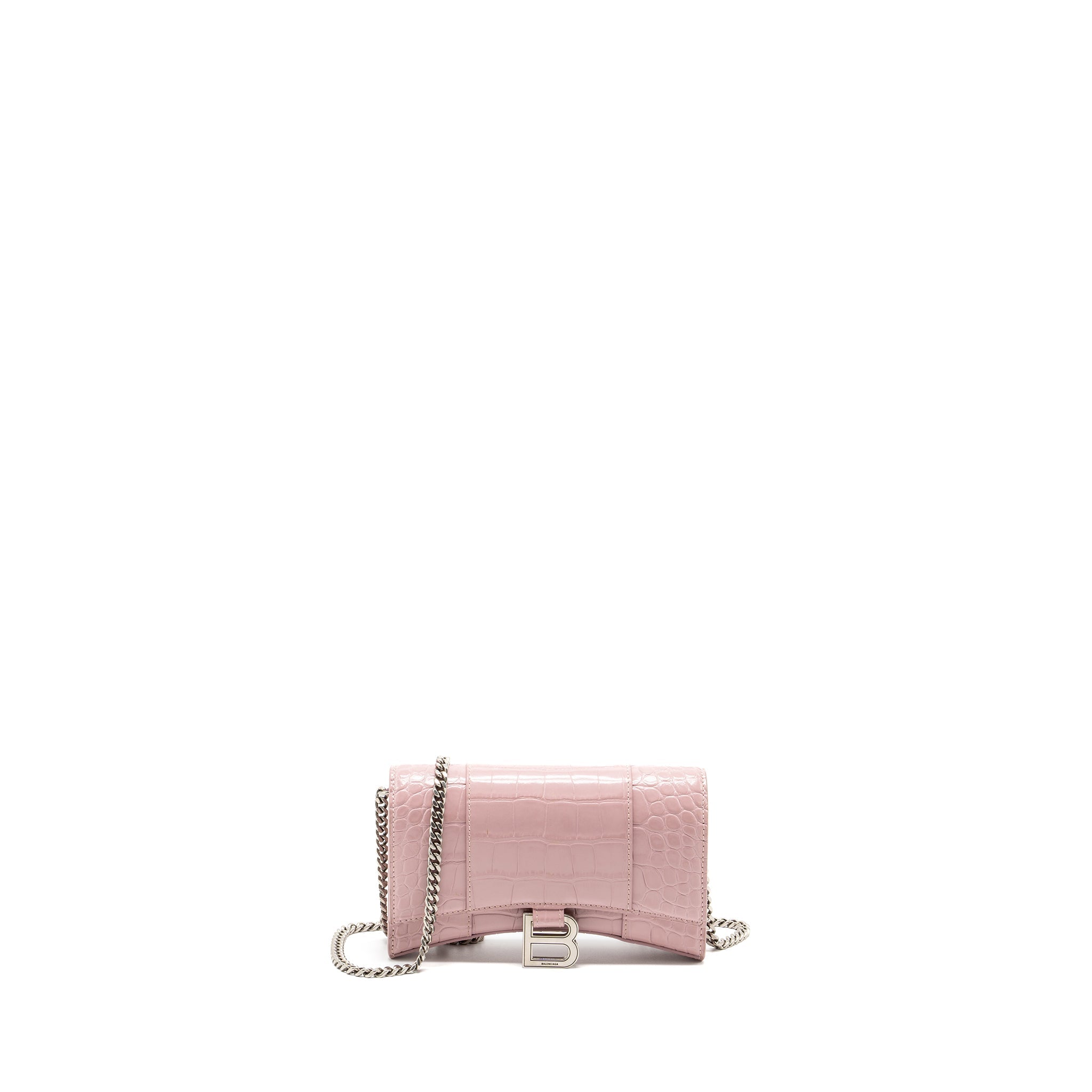 balenciaga-hourglass-wallet-on-chain-croc-embossed-calfskin-pink-shw