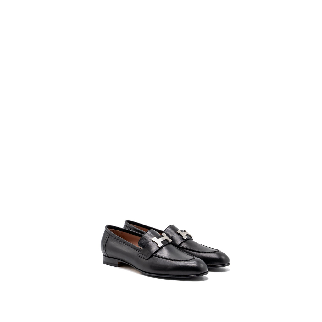 hermes-size-37-paris-loafer-goatskin-black-shw