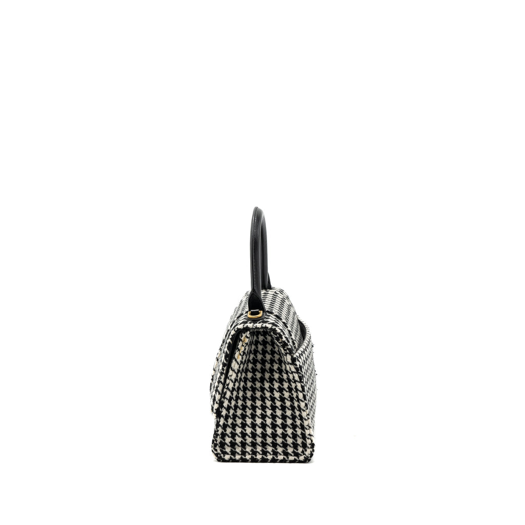 balenciaga-hourglass-s-wool-houndstooth-black-white-ghw