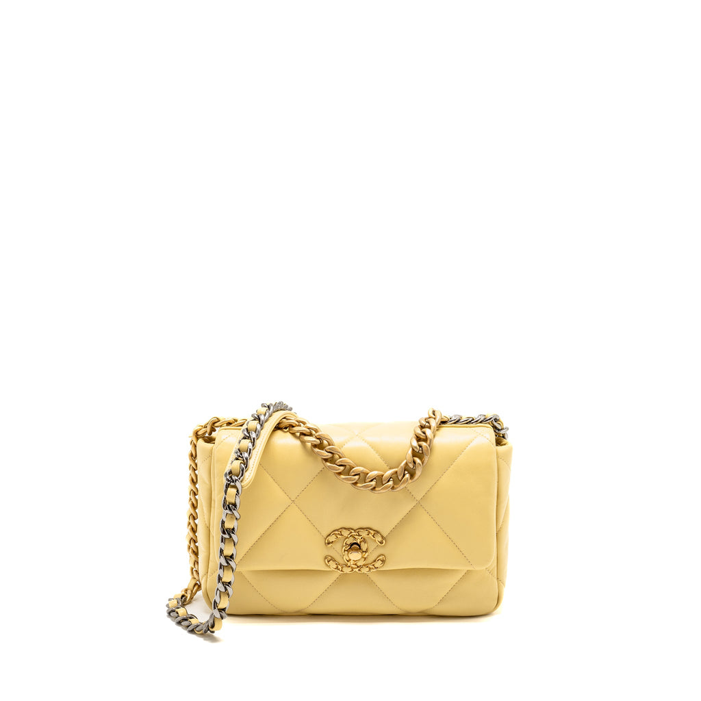 chanel-small-19-bag-lambskin-yellow-multicolour-hardware-microchip