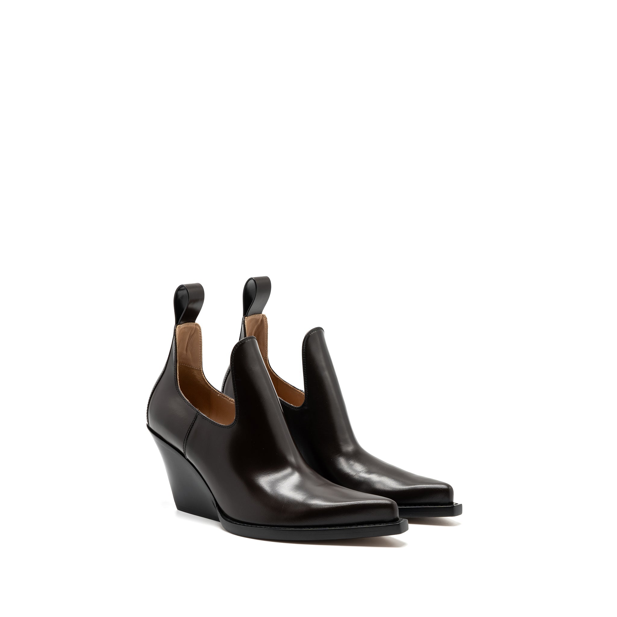 bottega-veneta-size-38-leather-boots-dark-brown