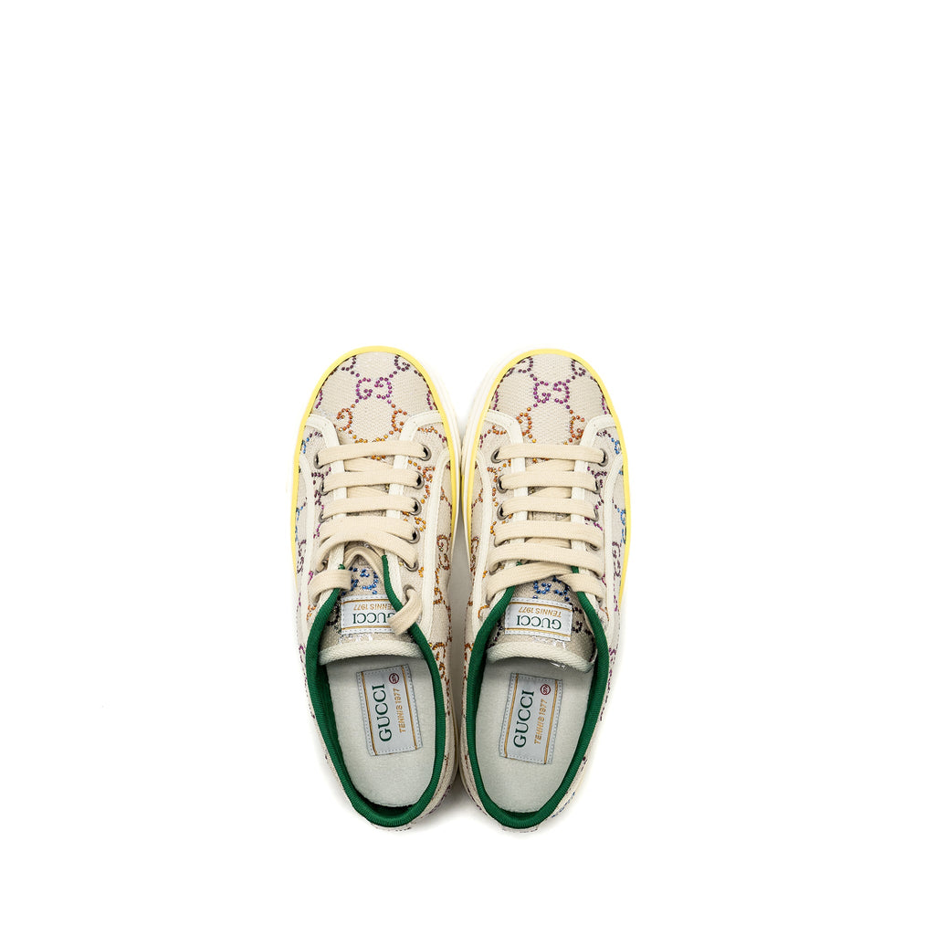 gucci-size-37-5-tennis-1977-sneaker-canvas-crystal-multicolour