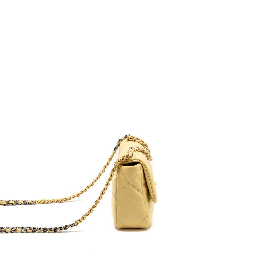 chanel-small-19-bag-lambskin-yellow-multicolour-hardware-microchip