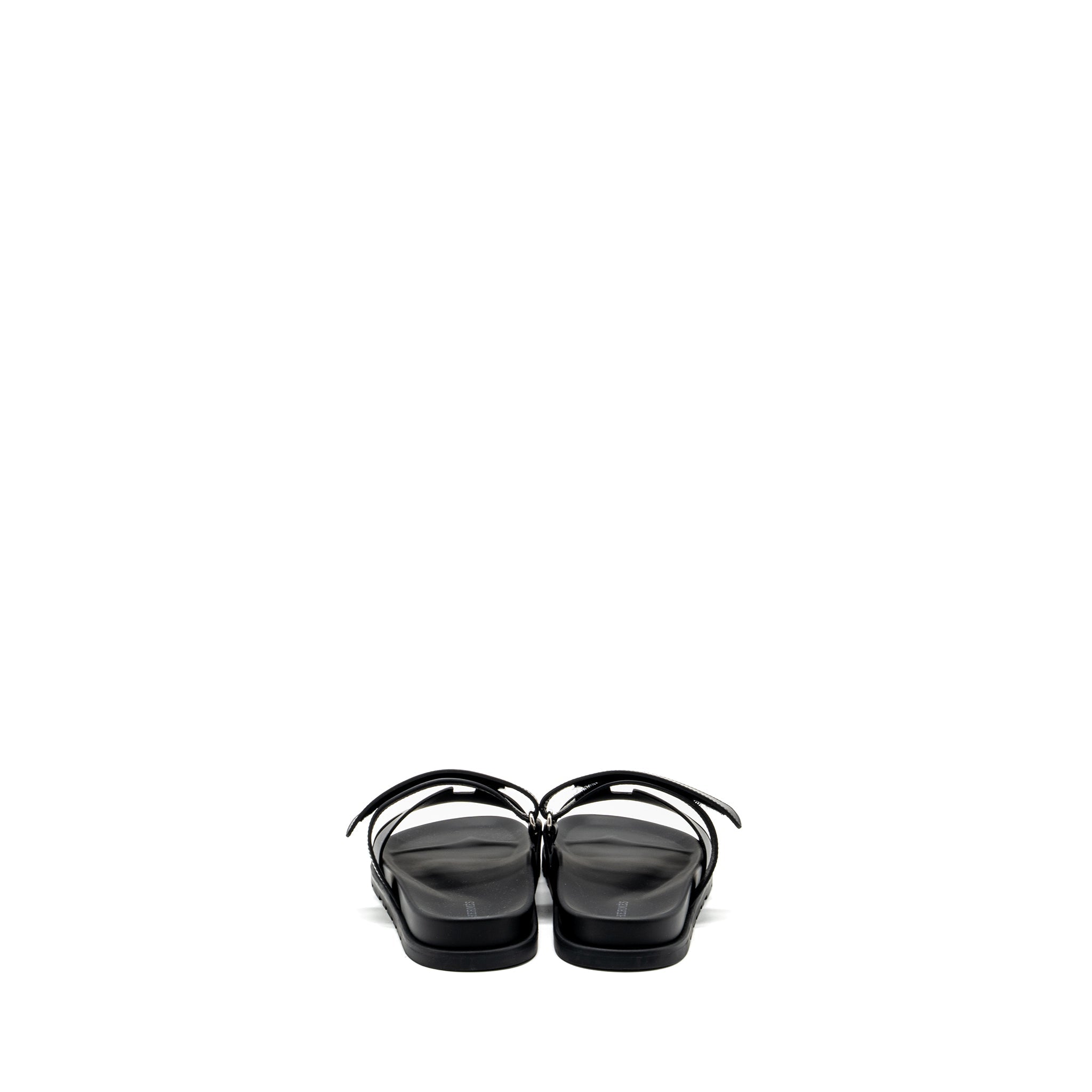 hermes-size-44-chypre-sandals-calfskin-black