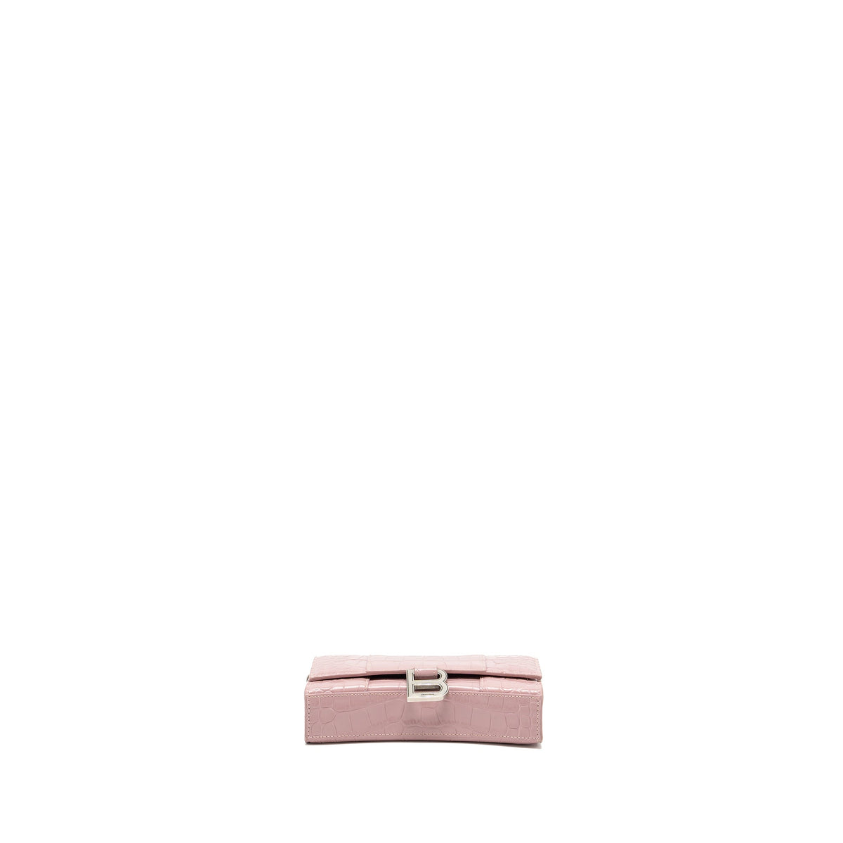balenciaga-hourglass-wallet-on-chain-croc-embossed-calfskin-pink-shw