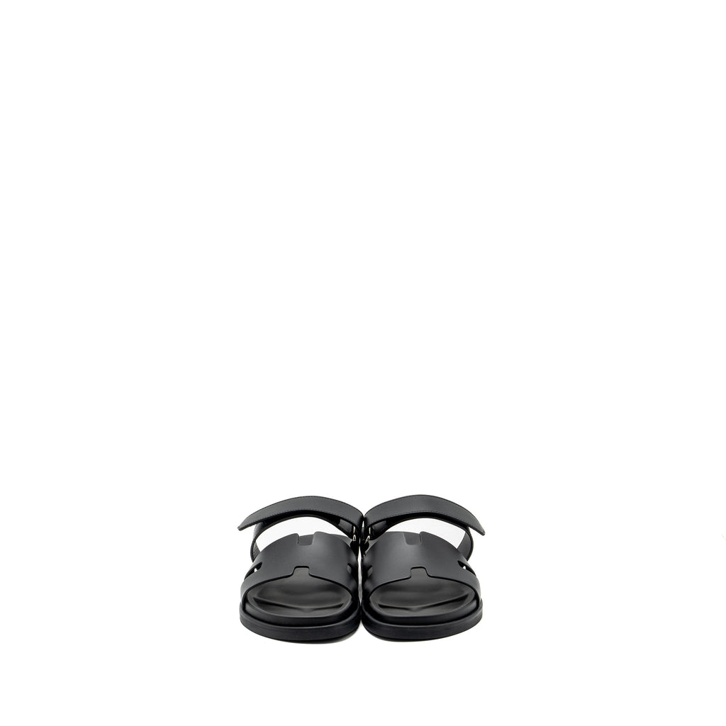 hermes-size-44-chypre-sandals-calfskin-black