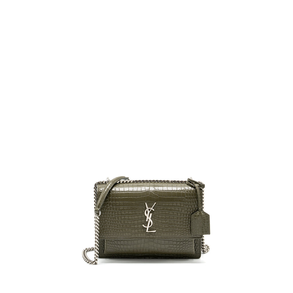 saint-laurent-ysl-sunset-bag-croc-embossed-calfskin-khaki-shw-copy-1