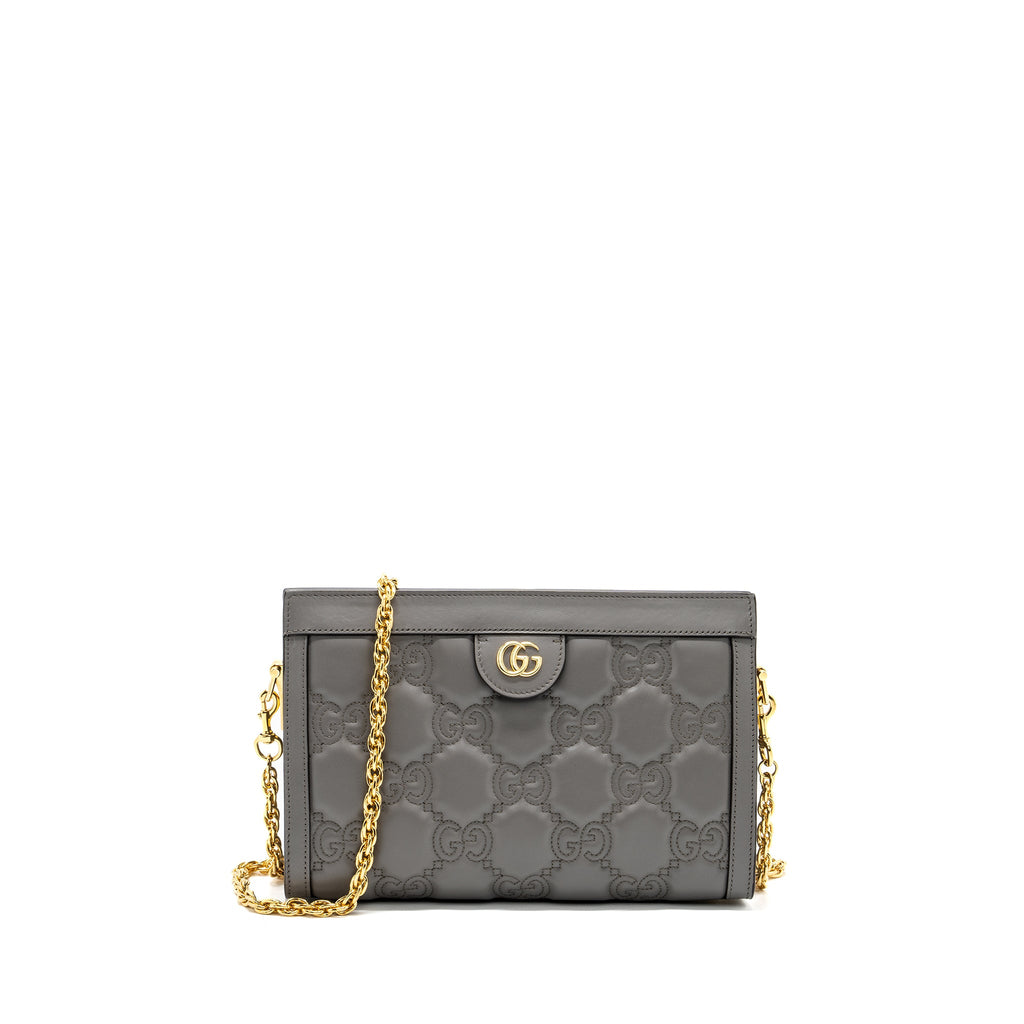 gucci-chain-crossbody-bag-calfskin-grey-lghw-copy
