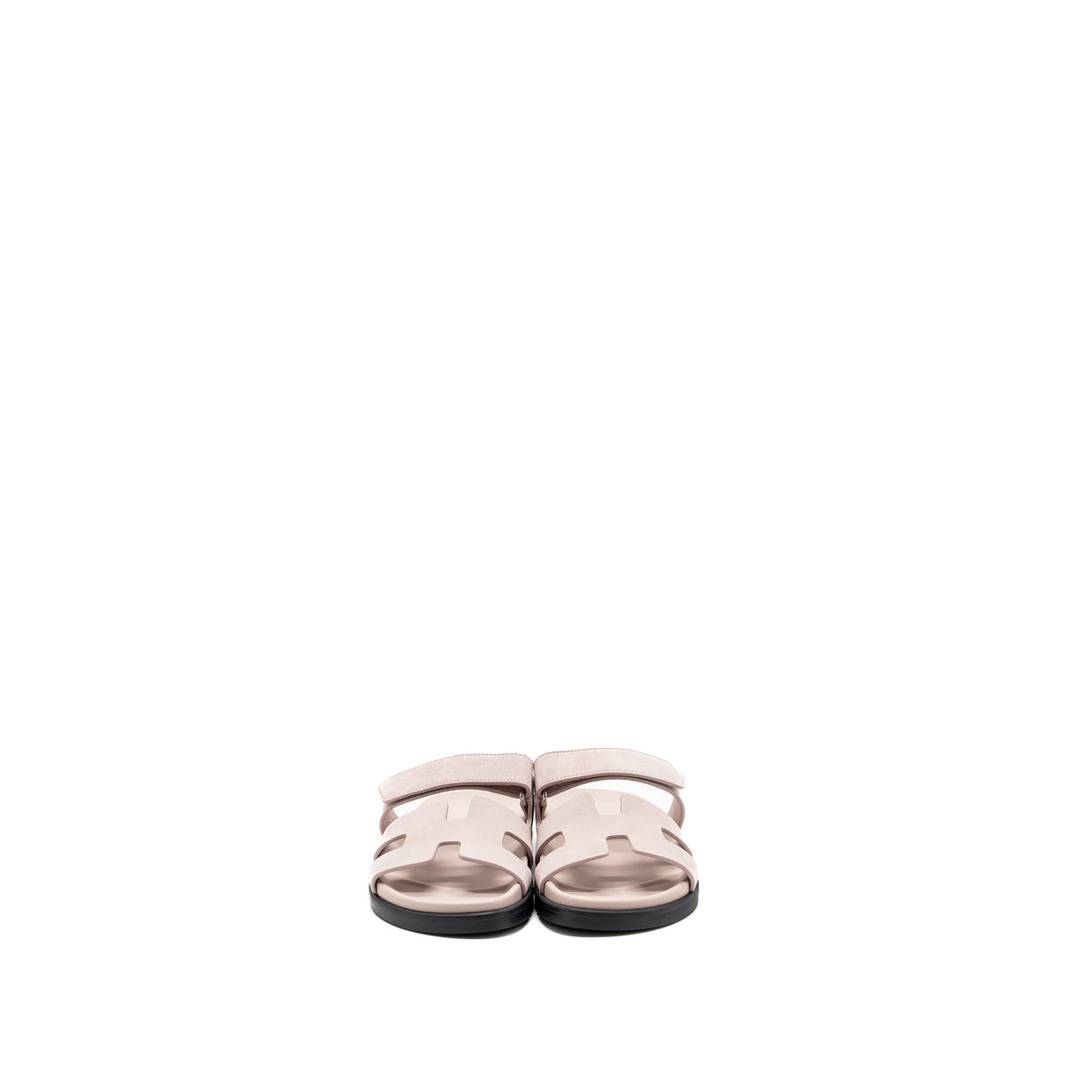 HERMES CHYPRE SANDALS SUEDE / MAUVE PALE