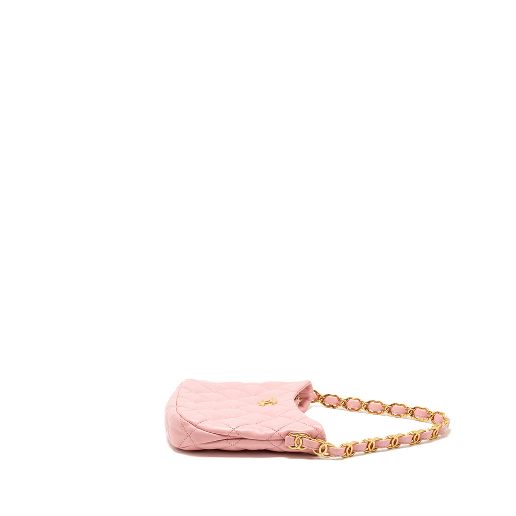chanel-22k-hobo-shoulder-bag-with-logo-chain-lambskin-pink-ghw-microchip