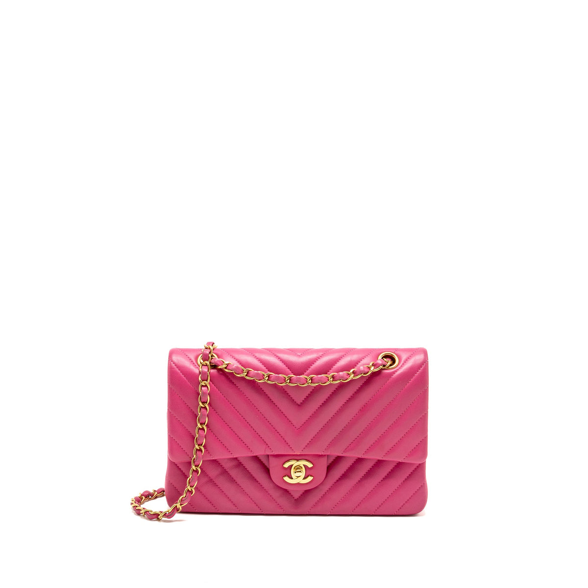 chanel-medium-chevron-classic-double-flap-bag-lambskin-pink-ghw-copy