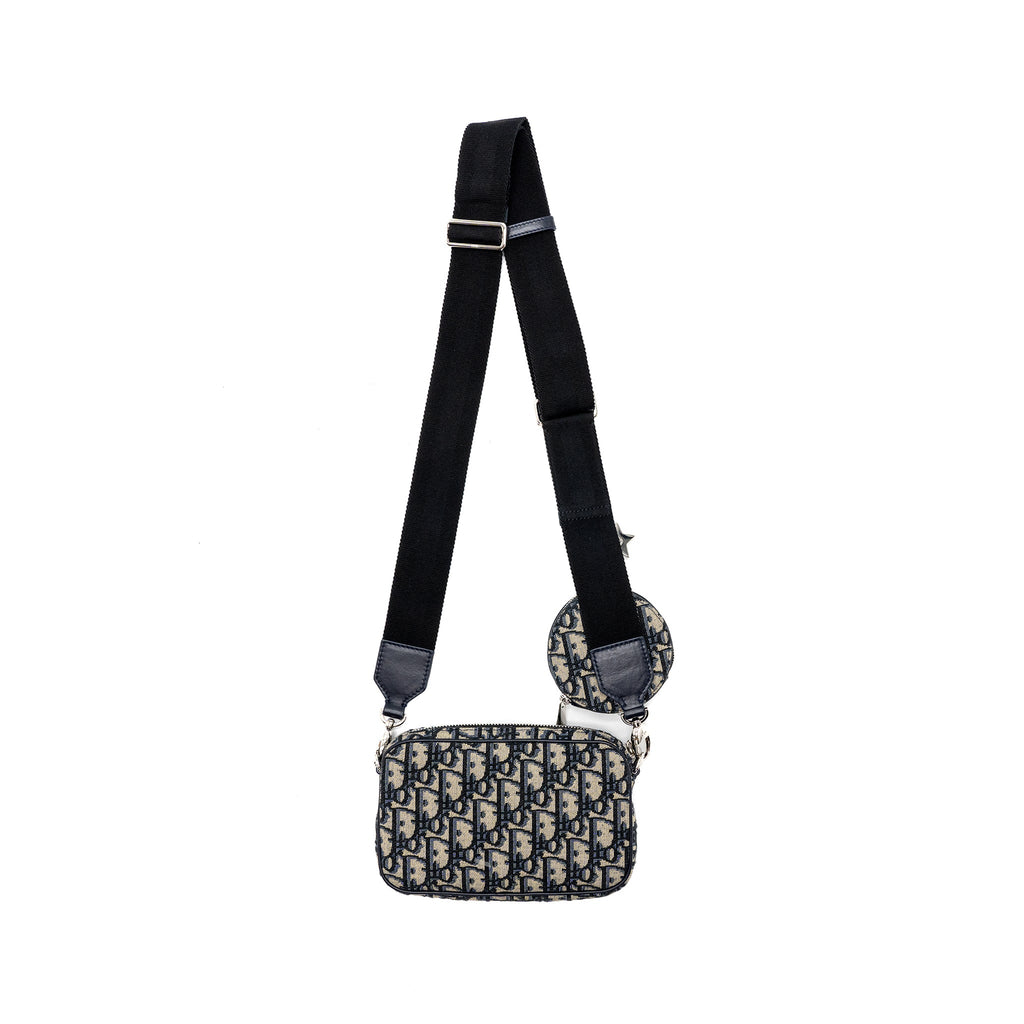 dior-3-in-1-mini-zipper-pouch-with-strap-blue-jacquard-shw