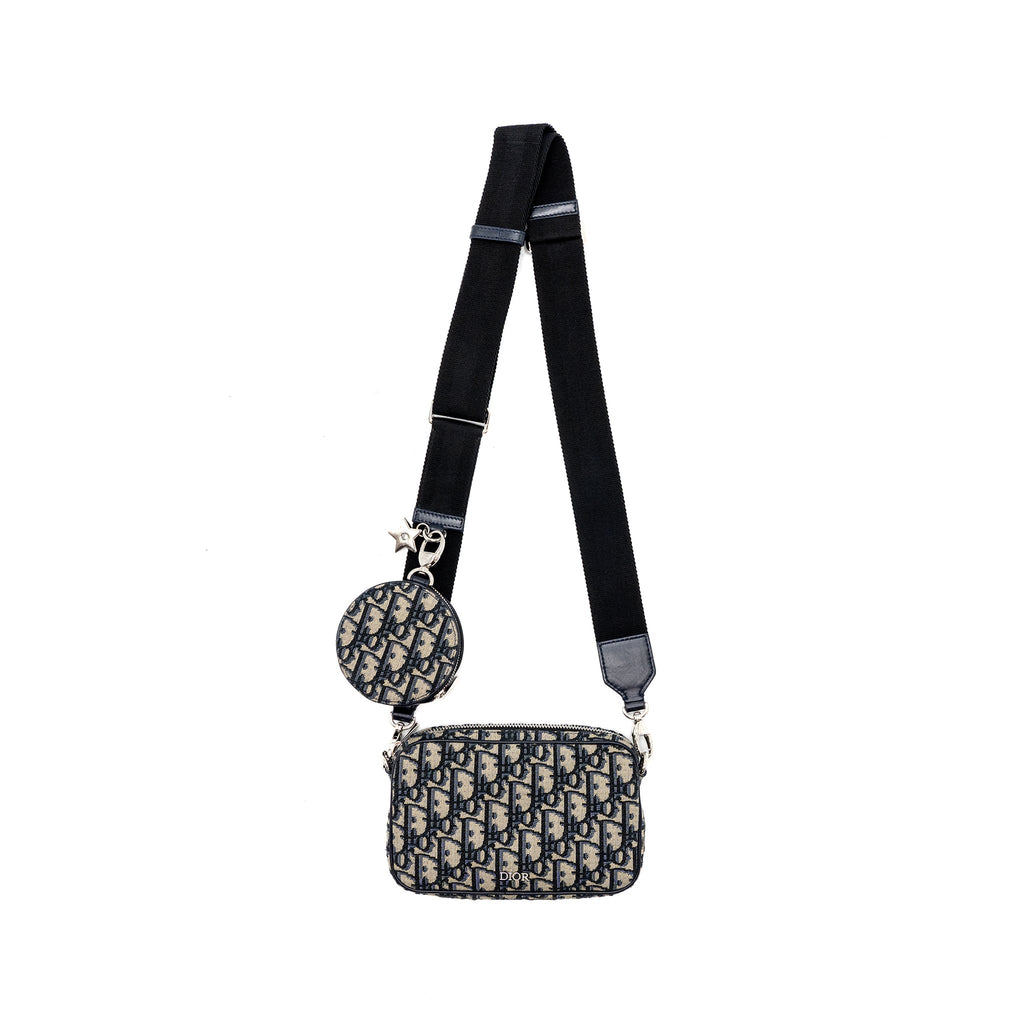 dior-3-in-1-mini-zipper-pouch-with-strap-blue-jacquard-shw