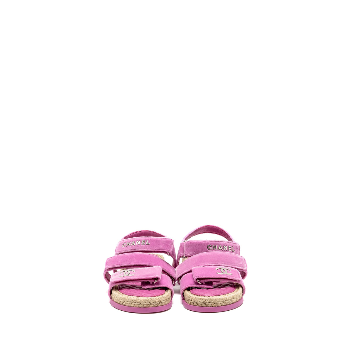 chanel-size-37-dad-sandals-velvet-espadrille-leather-pink-shw