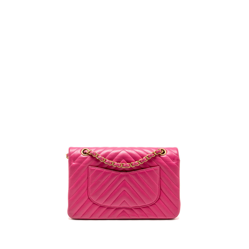 chanel-medium-chevron-classic-double-flap-bag-lambskin-pink-ghw-copy