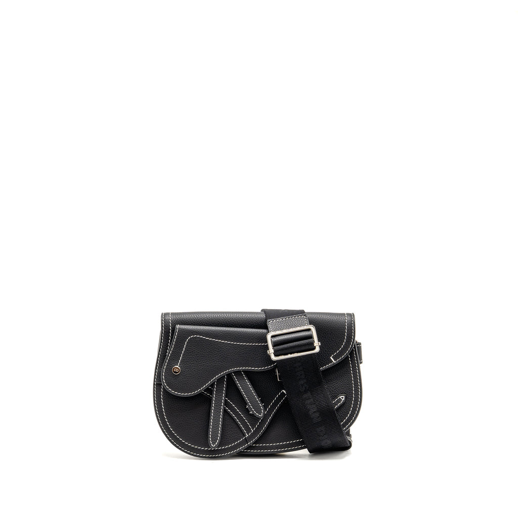 dior-x-kaws-pouch-saddle-bag-leather-black-shw-copy