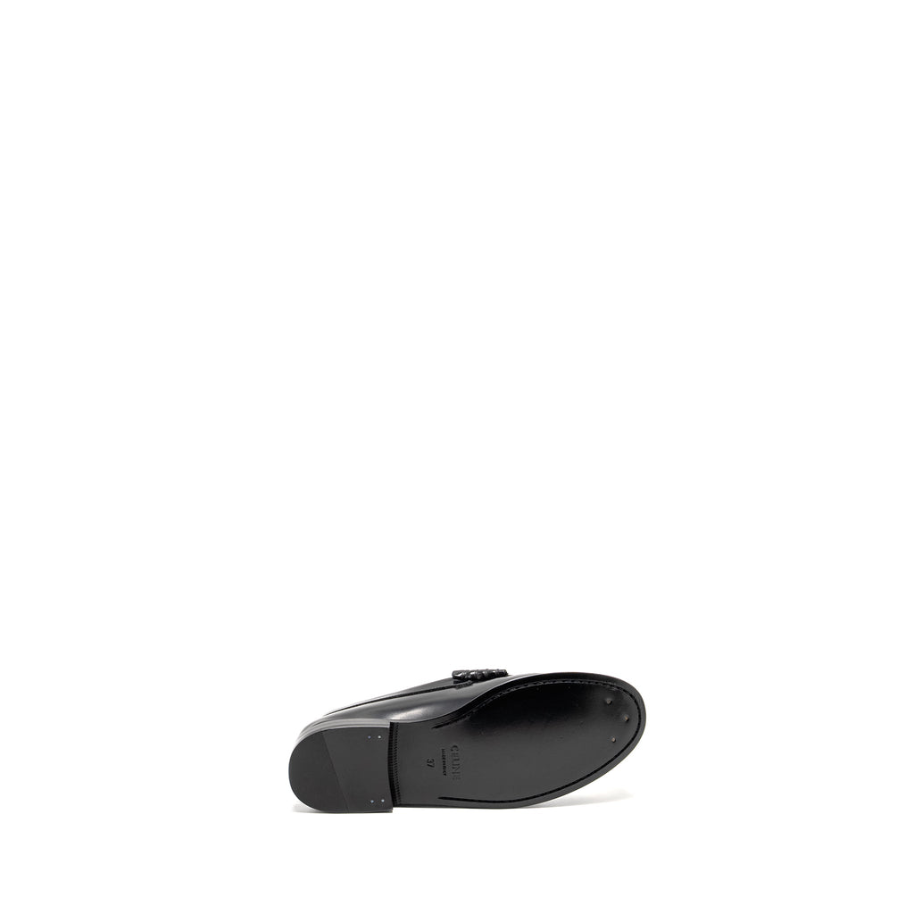 celine-size-37-triomphe-loafer-polished-calfskin-black-ghw-copy