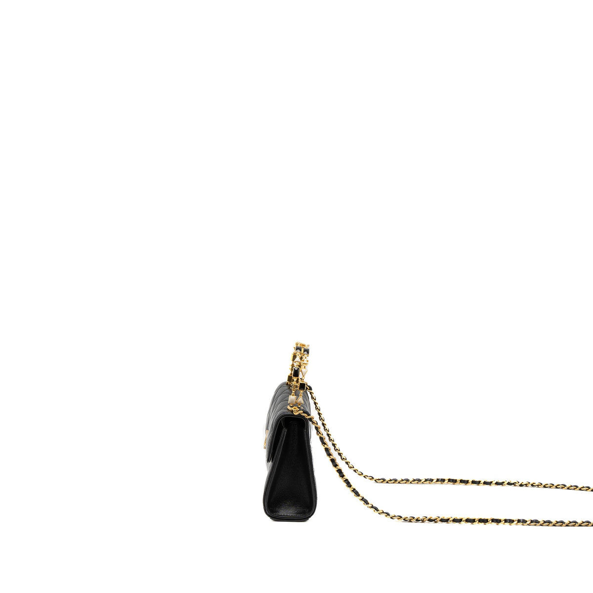 chanel-22b-flap-bag-enamel-top-handle-lambskin-black-brushed-ghw-microchip