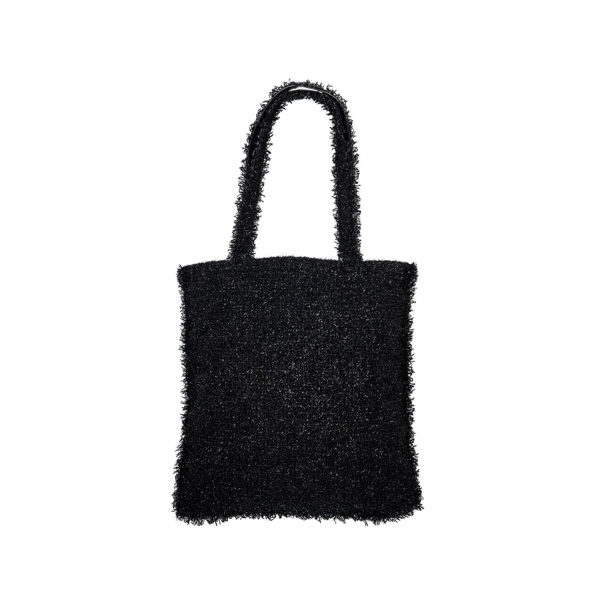 chanel-resin-robot-tote-bag-tweed-black-shw-copy