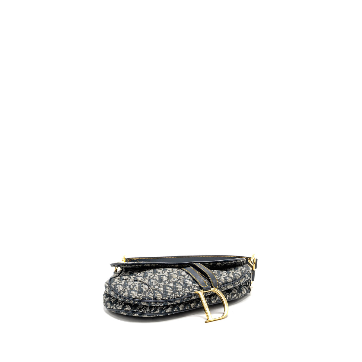 dior-vintage-saddle-bag-canvas-leather-blue-multicolour-ghw