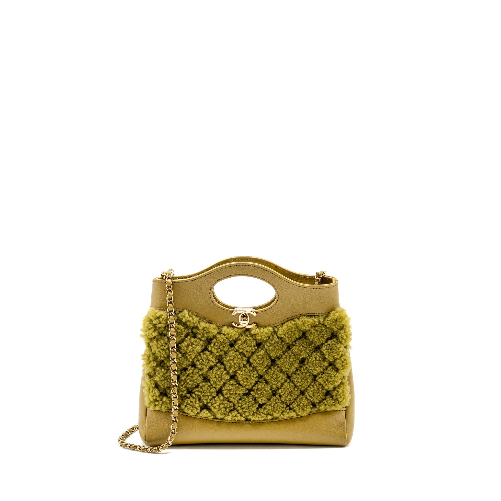 chanel-mini-31-bag-calfskin-fur-olive-green-lghwmicrochip-copy