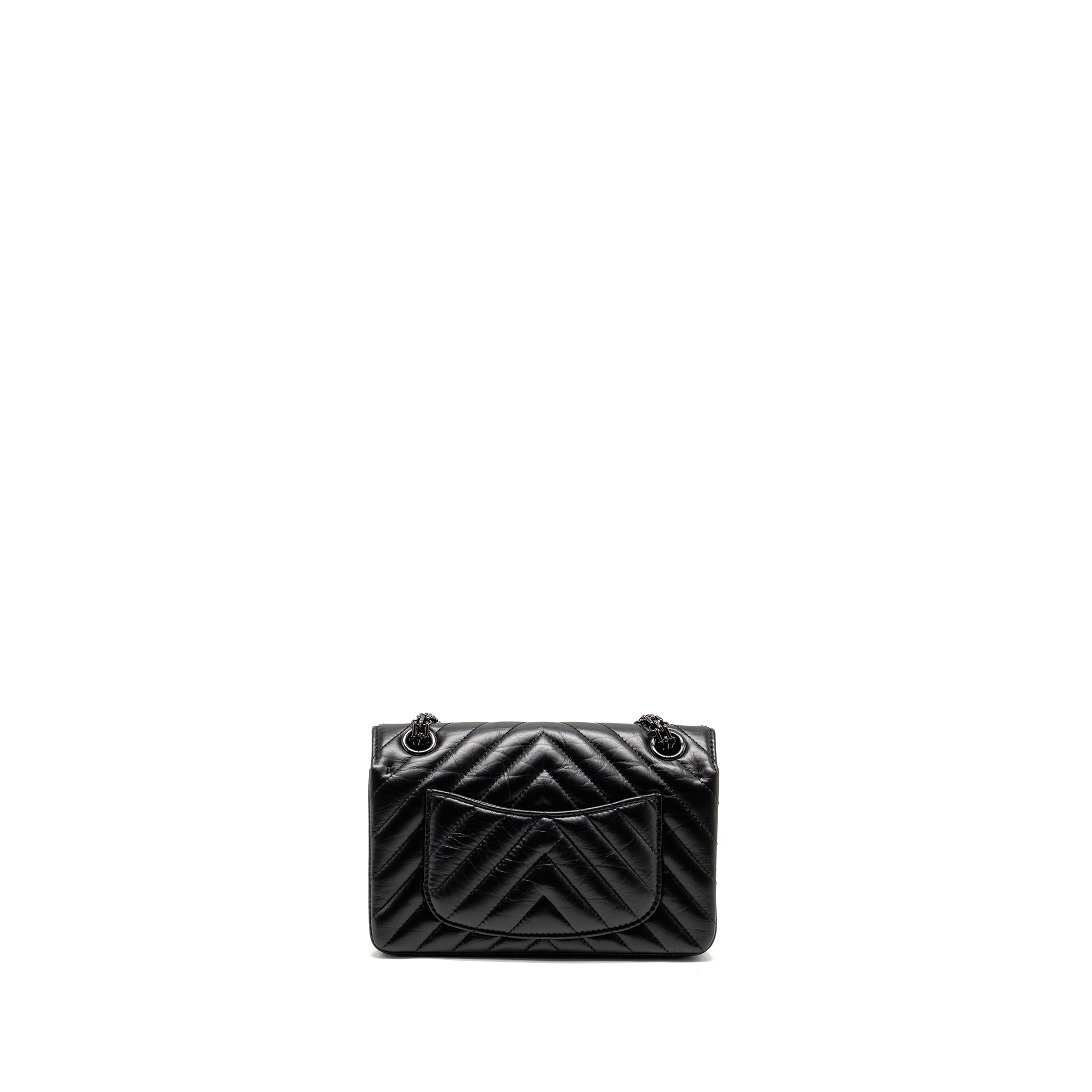 chanel-mini-2-55-reissue-chevron-calfskin-so-black-copy