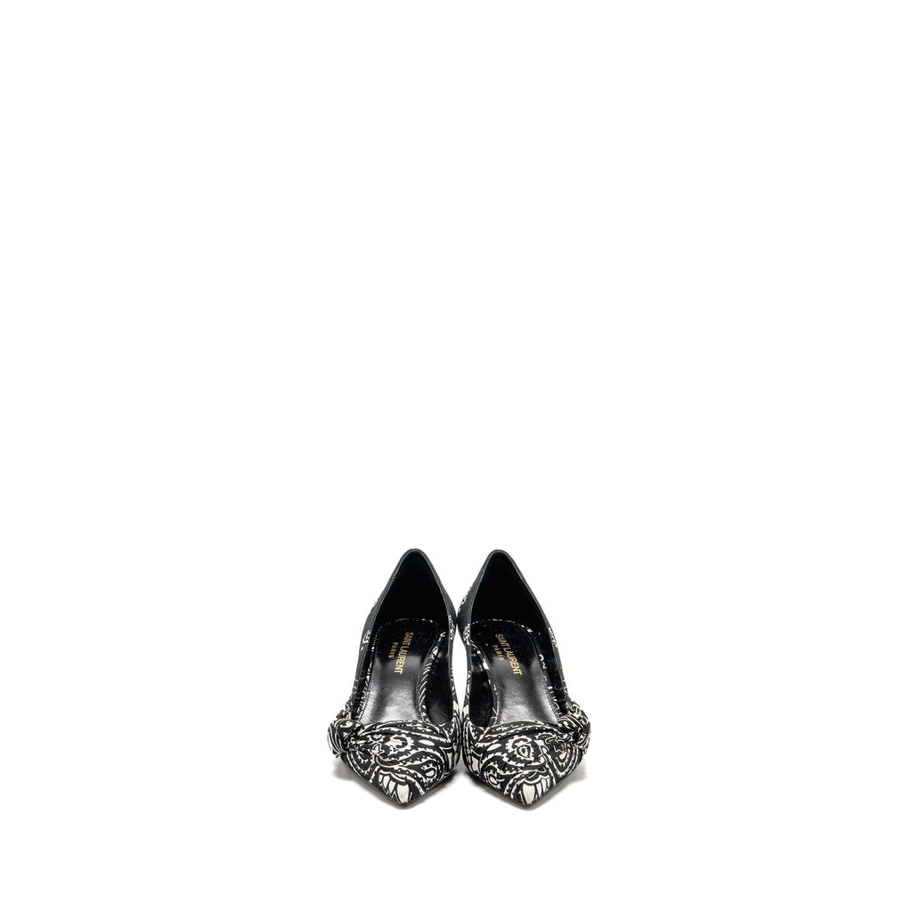 saint-laurent-ysl-size-36-5-kitten-heel-pumps-leather-fabric-black-white
