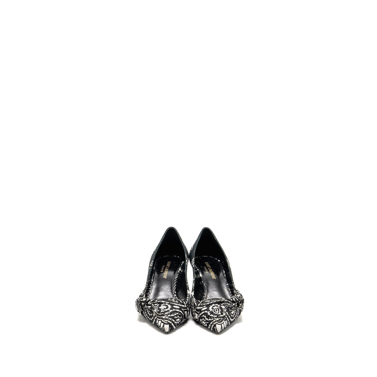 saint-laurent-ysl-size-36-5-kitten-heel-pumps-leather-fabric-black-white