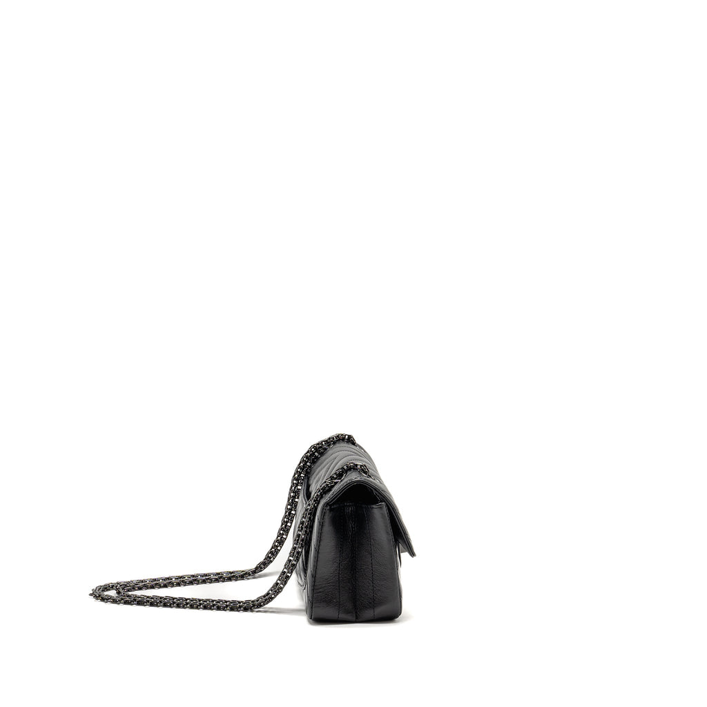 chanel-mini-2-55-reissue-chevron-calfskin-so-black-copy