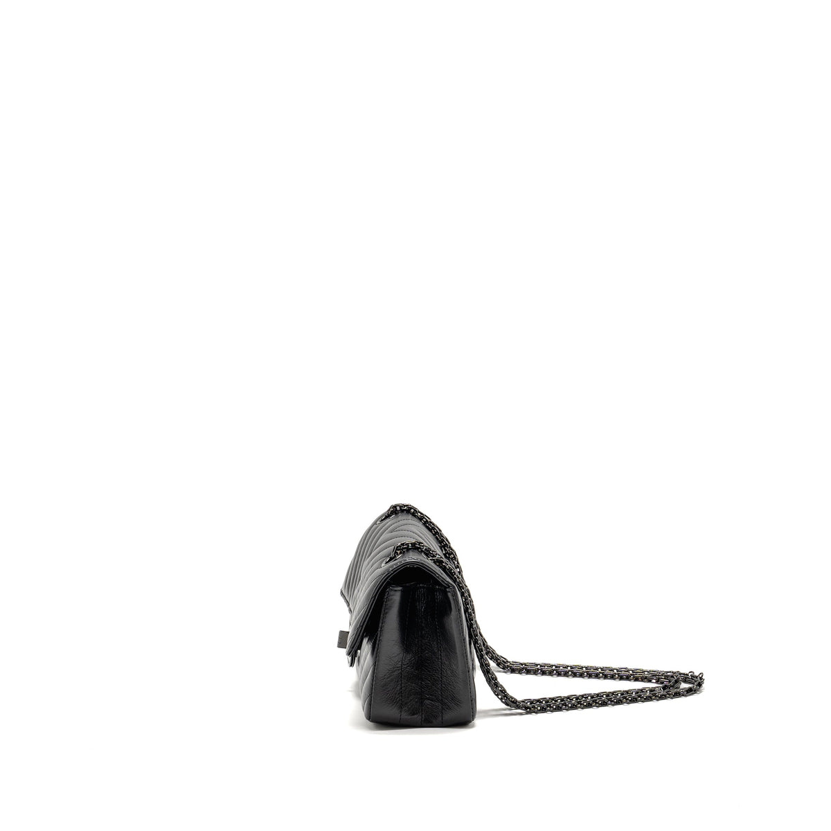 chanel-mini-2-55-reissue-chevron-calfskin-so-black-copy