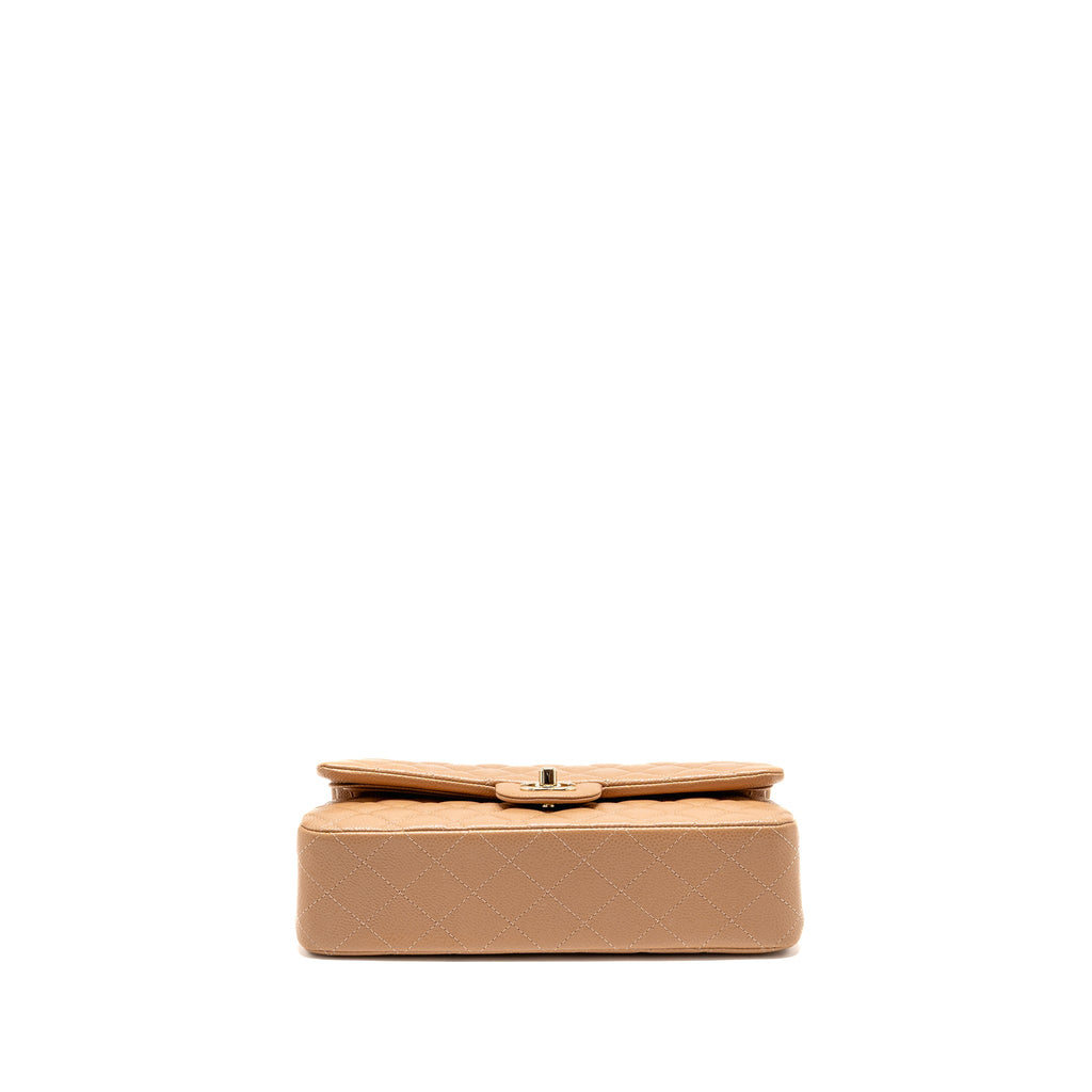 chanel-medium-classic-double-flap-bag-caviar-dark-beige-lghw