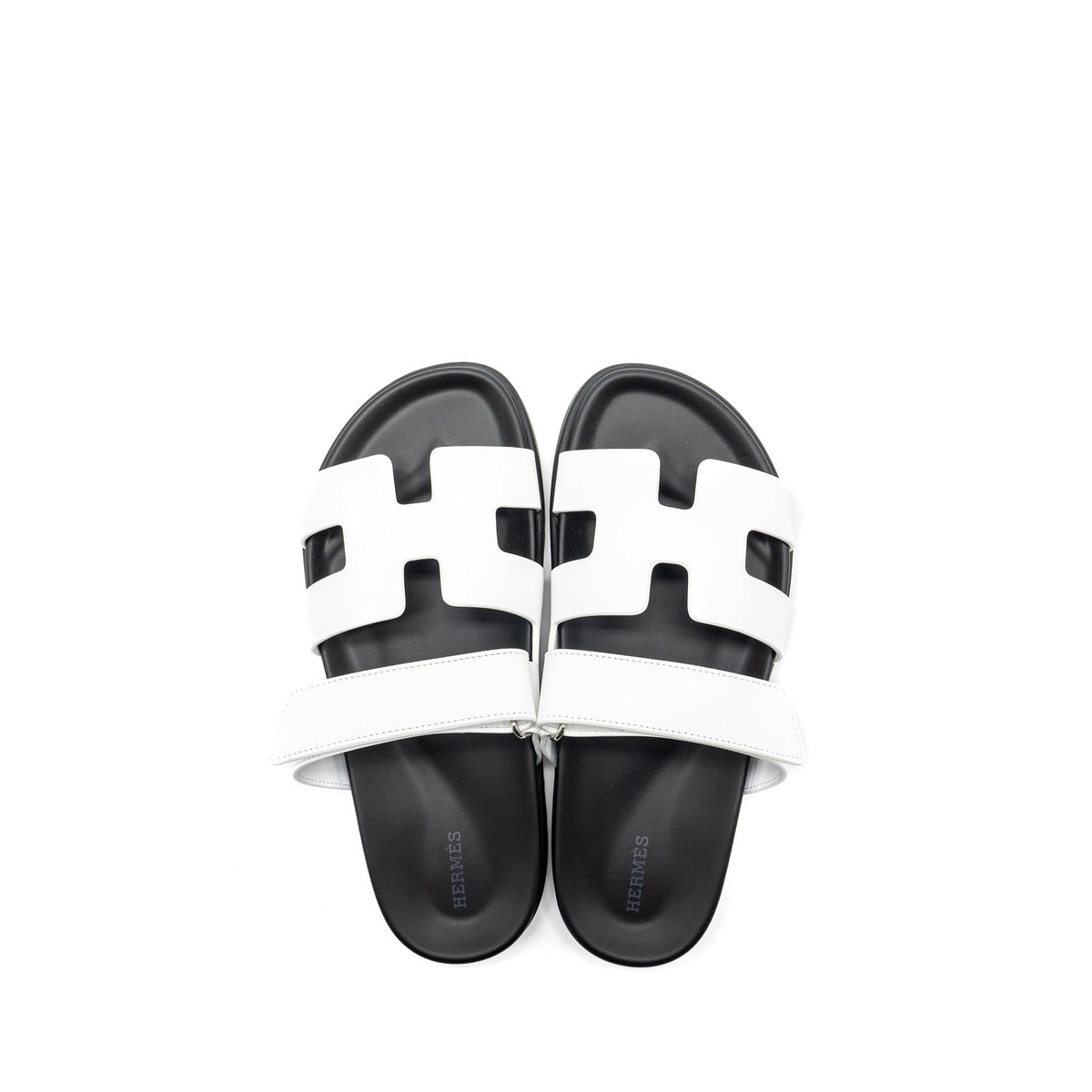 hermes-size-39-chypre-sandals-white-black