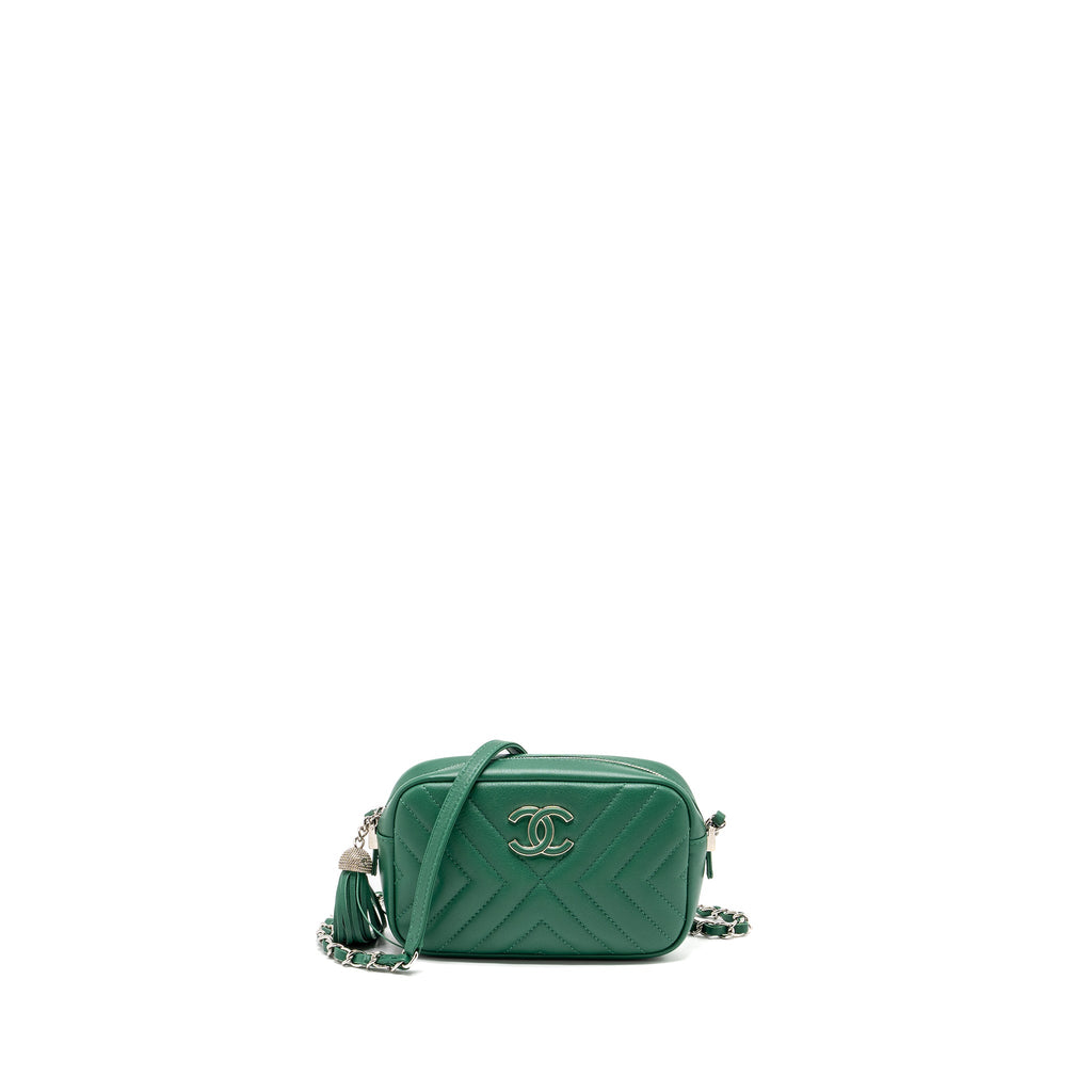 chanel-small-camera-bag-calfskin-green-shw