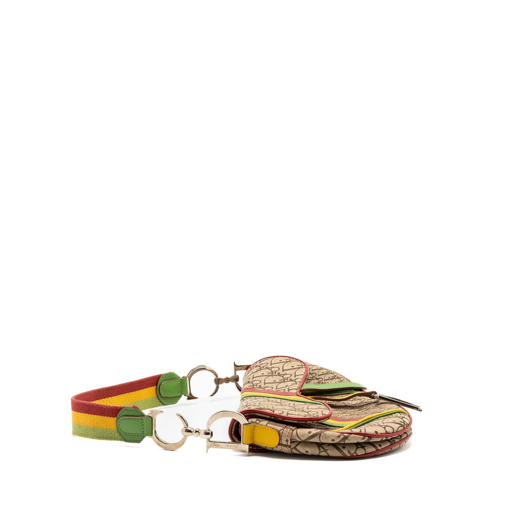 dior-vintage-saddle-bag-canvas-leather-multicolour-shw