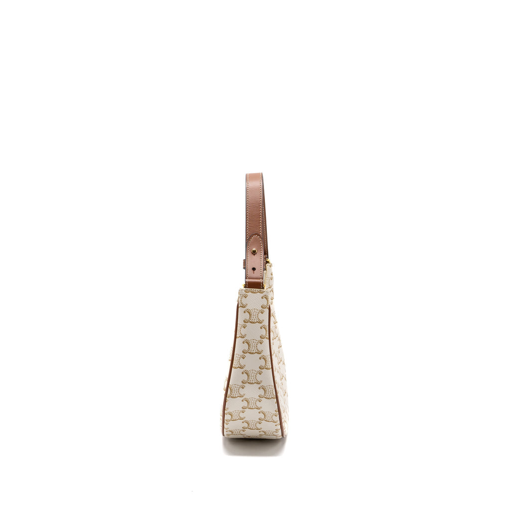 celine-ava-bag-triomphe-canvas-calfskin-white-ghw-1