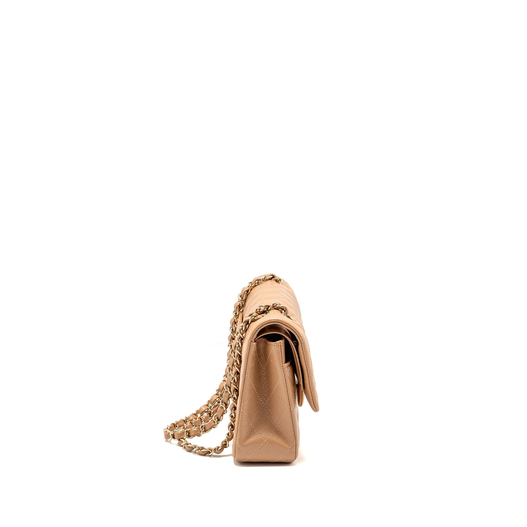 chanel-medium-classic-double-flap-bag-caviar-dark-beige-lghw