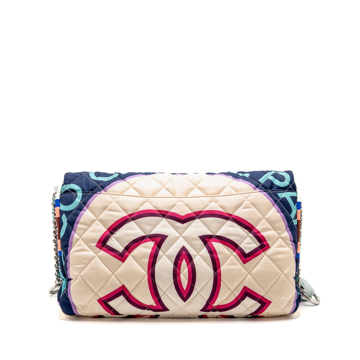 chanel-large-quilted-single-flap-bag-fabric-multicolour-shw-copy