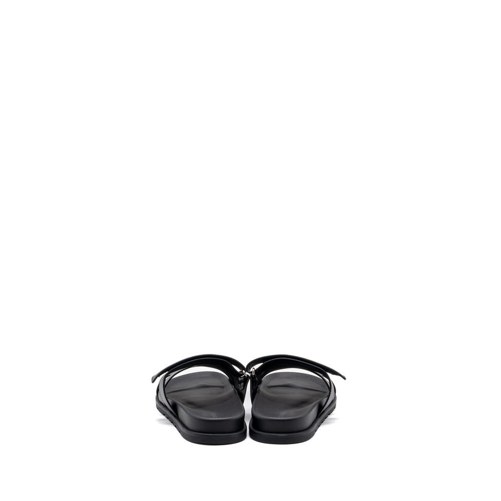 hermes-size-41-chypre-sandals-calfskin-black