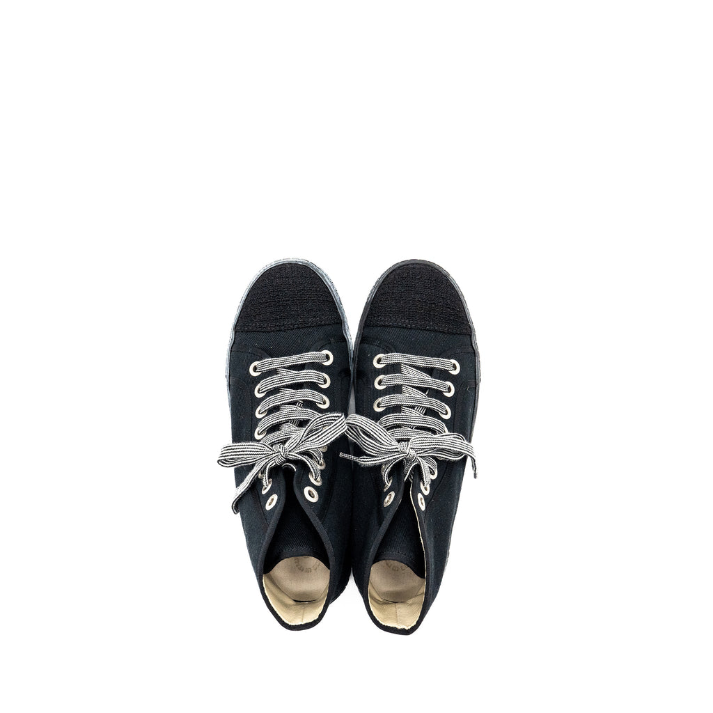 chanel-size-38-high-top-sneakers-fabric-black