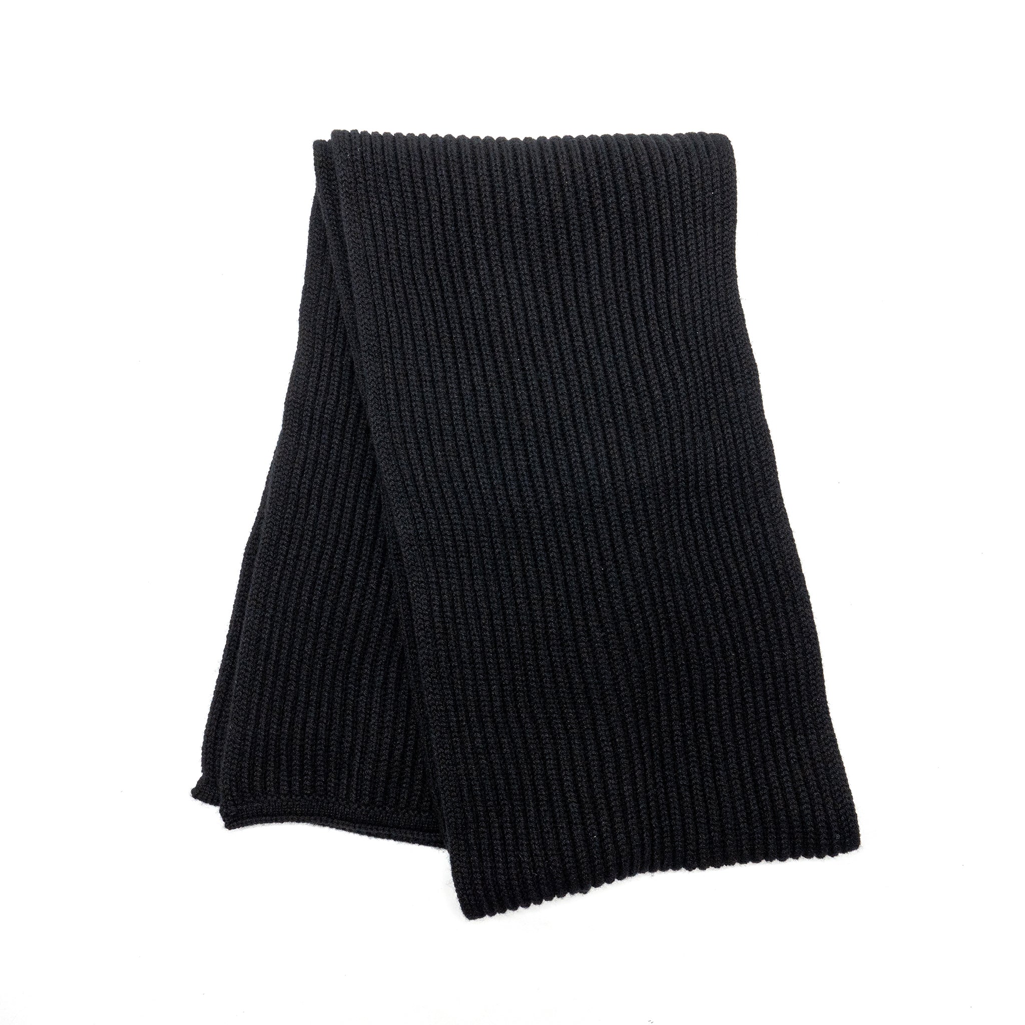 chanel-letter-and-cc-logo-scarf-cashmere-black-copy
