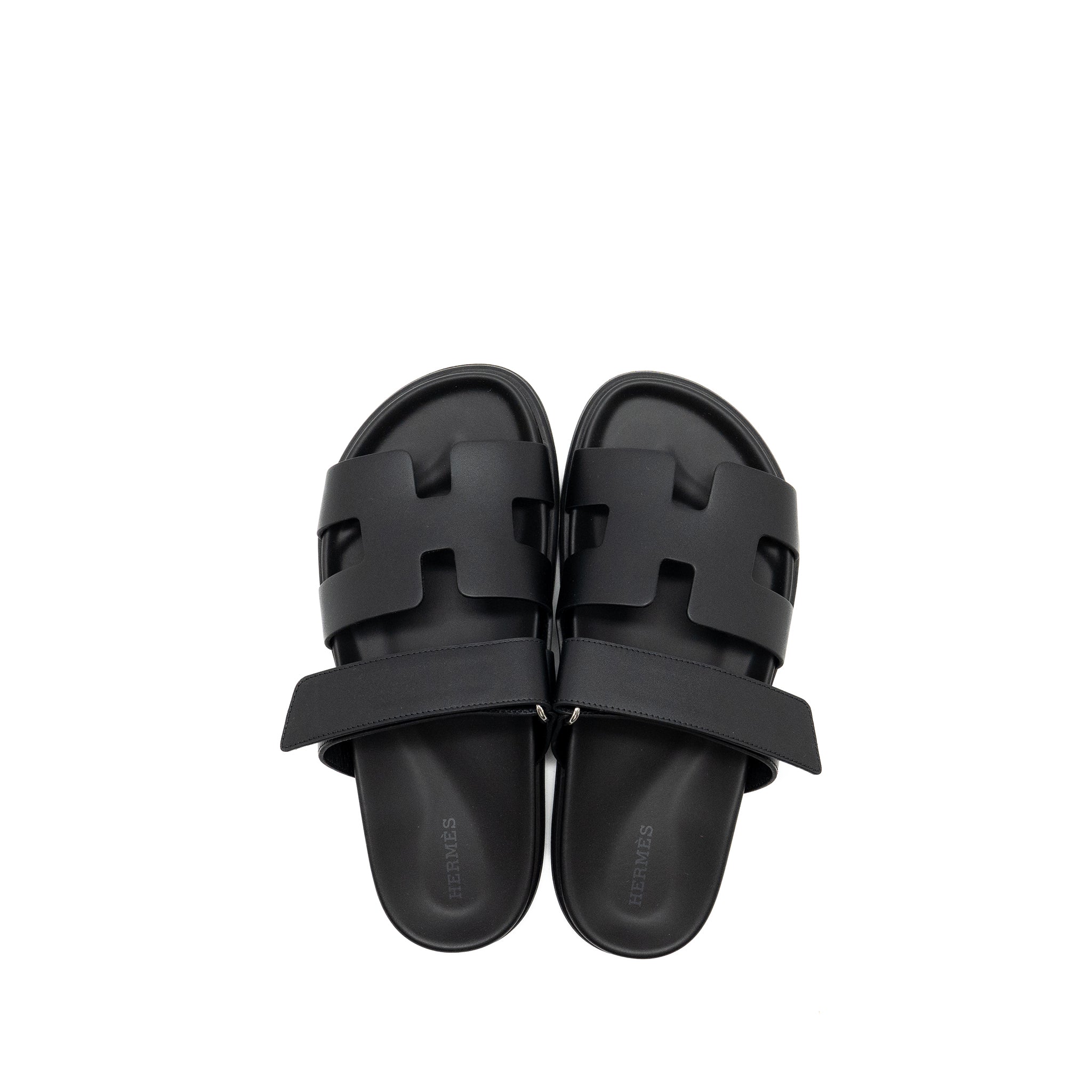 hermes-size-38-chypre-sandals-calfskin-black