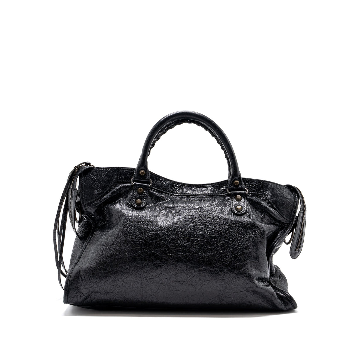 balenciaga-classic-city-bag-leather-black-ruthenium-gold-hardware