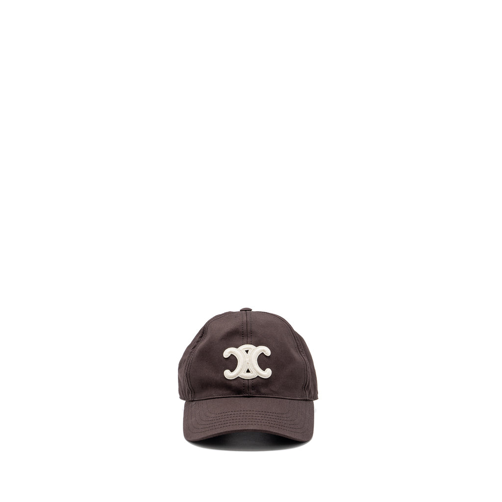 celine-size-s-triomphe-baseball-cap-cotton-cacao