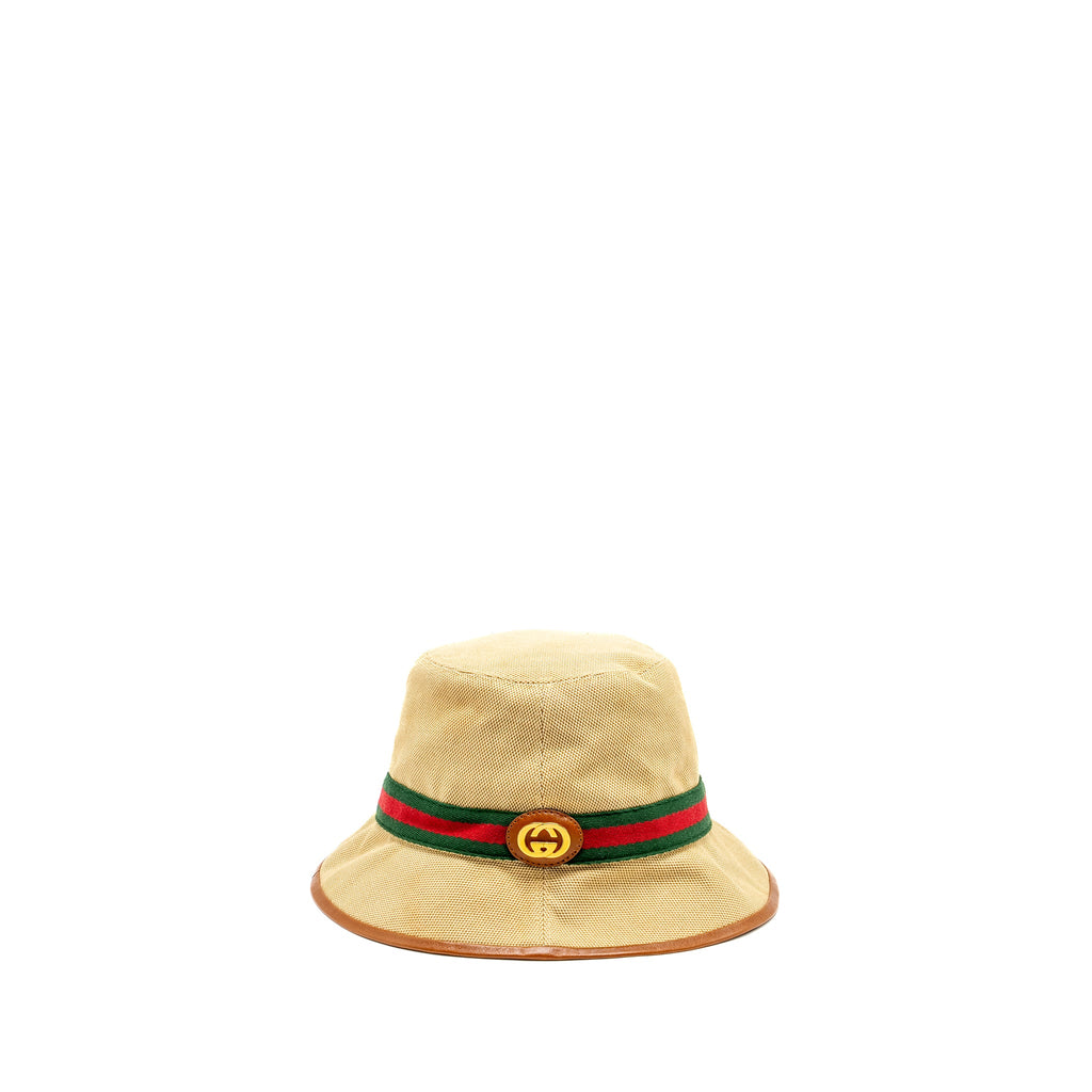 gucci-size-m-bucket-hat-canvas-brown-ghw
